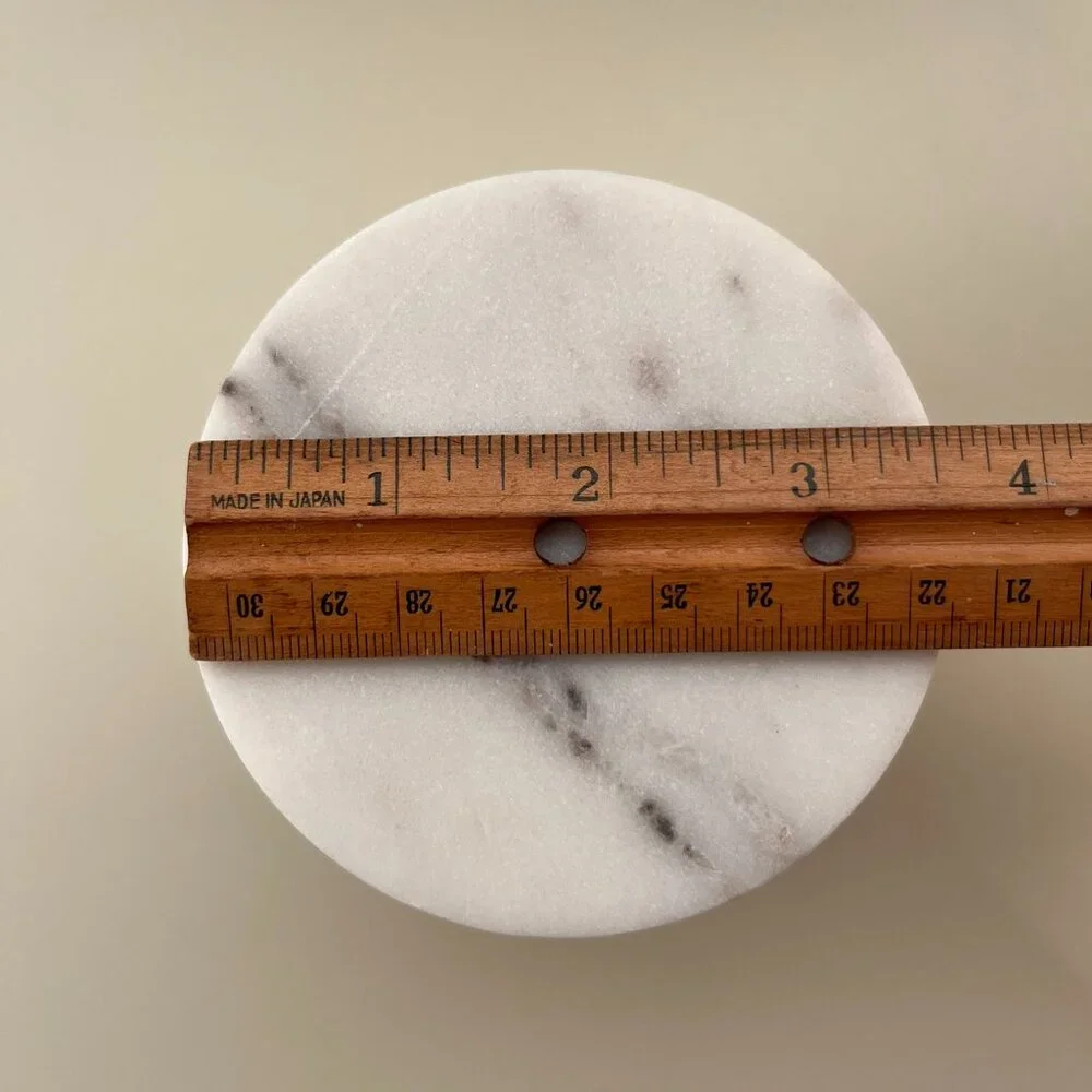 Target Threshold White Marble Lidded Storage Canister